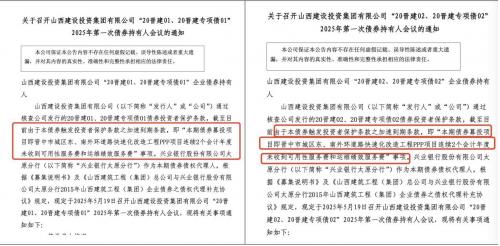 山西建投债券提前兑付方案引发投资者不满