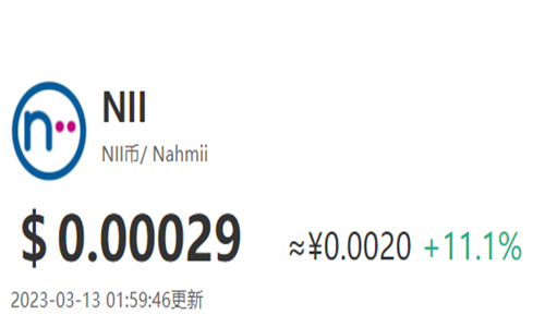 NII币怎么样 NII币的前景
